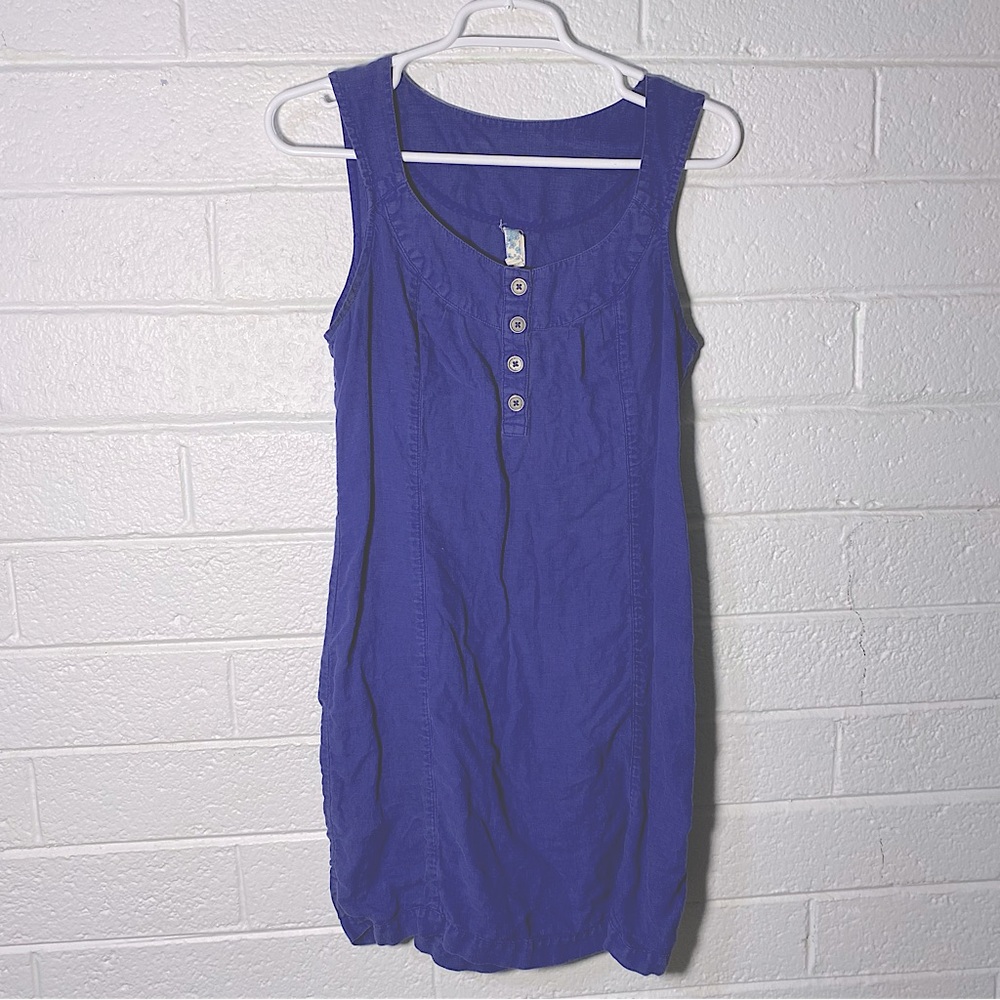 Maeve by Anthropologie 100% Linen Natural Fibers Vintage Style Sleeveless Dress